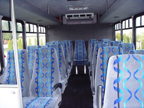25 seat mini-bus interior